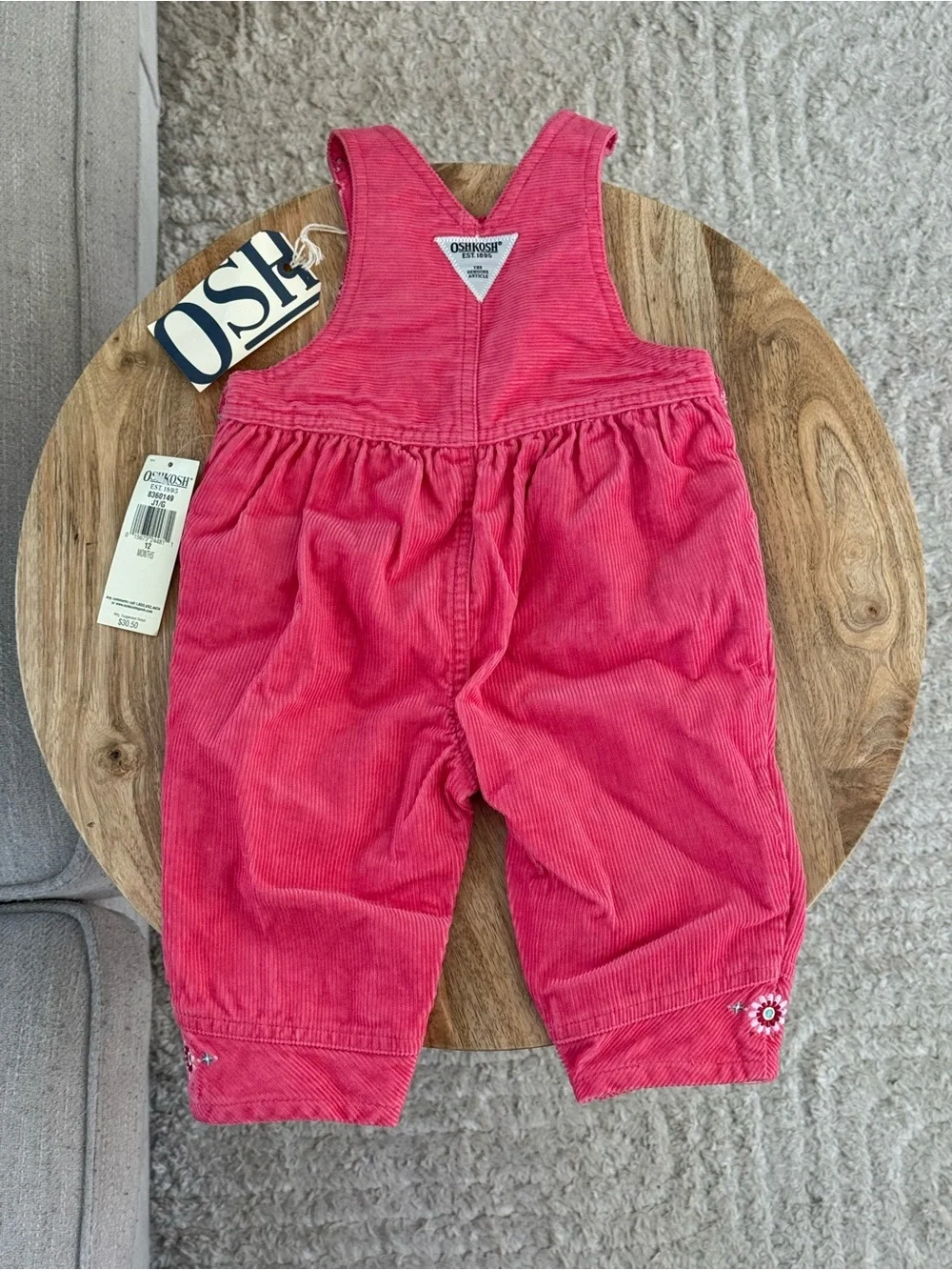 Osh Kosh Pink Corduroy Overalls
